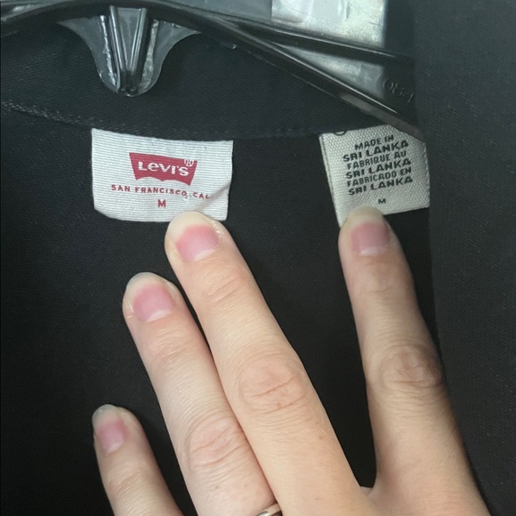 Levi's Black Denim Shirt Dress - Picture 2 of 6